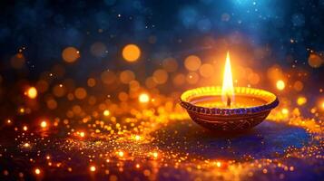 ai gegenereerd mooi achtergrond voor diwali partij reclame foto