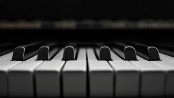 ai gegenereerd minimalistische schot markeren de symmetrie en balans van een piano's ontwerp foto