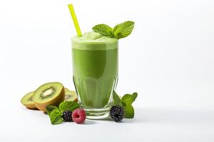 ai gegenereerd kiwi groen smoothie foto