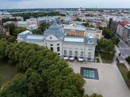 mooi antenne Riga visie van bovenstaande. foto