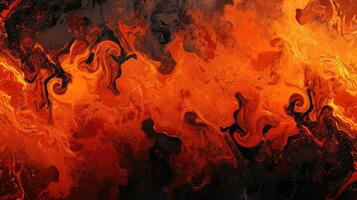 ai gegenereerd vurig rood bruin verbrand oranje koper zwart abstract achtergrond. meetkundig vorm geven aan. kleur verloop. foto