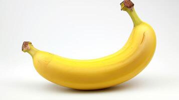 ai gegenereerd banaan geïsoleerd Aan wit achtergrond foto