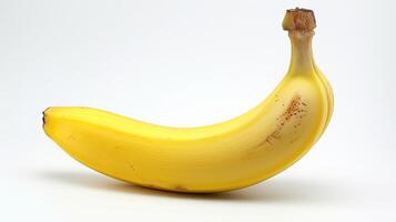 ai gegenereerd banaan geïsoleerd Aan wit achtergrond foto