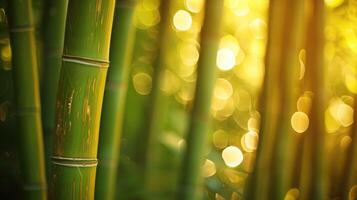 ai gegenereerd wazig afbeeldingen van bamboe Woud bamboe achtergrond foto