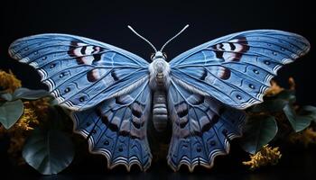 ai gegenereerd vlinder vleugel patroon, multi gekleurde schoonheid in natuur gegenereerd door ai foto