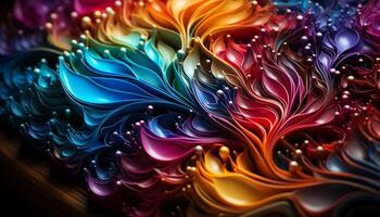ai gegenereerd abstract multi gekleurde achtergronden creëren levendig kleurrijk patronen gegenereerd door ai foto