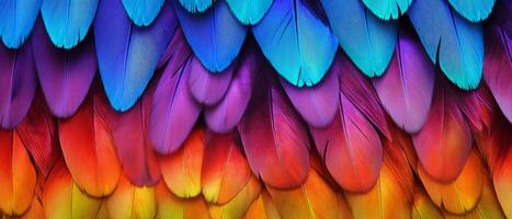 ai gegenereerd detailopname van levendig regenboogkleurig vlinder Vleugels foto