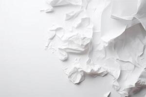 ai gegenereerd rustiek bladeren natuurlijk boho blanco papier getextureerde backdrop neutrale minimaal schoon achtergrond website banier sociaal media foto