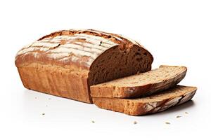 ai gegenereerd rogge brood detailopname foto