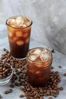 bevroren americano koffie foto