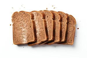 ai gegenereerd rogge brood detailopname foto