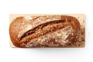 ai gegenereerd rogge brood detailopname foto