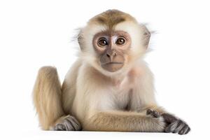 ai gegenereerd makaak aap clip art foto