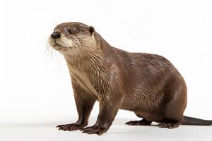 ai gegenereerd schattig Otter clip art foto