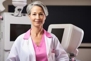 ai gegenereerd een mammoloog helpt strijd kanker foto