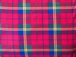 rode groen blauwe en gele tartan textuur achtergrond foto