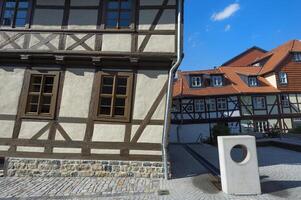 wernigerode, Duitsland - 2015, museum scheef huis, wernigerode, harz, Saksen anhalt, Duitsland foto