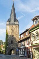 wernigerode, Duitsland - 2015 , wernigerode, westerntor, Saksen anhalt, Duitsland foto