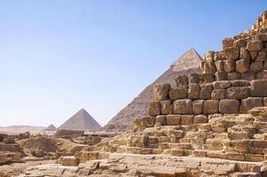 Egypte ruïnes piramide foto