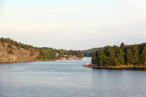 eenzaam eiland in Zweden, archipel foto