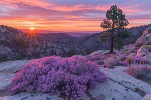 ai gegenereerd mooi natuur berg landschap professioneel fotografie foto