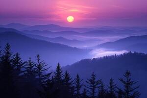 ai gegenereerd mooi natuur berg landschap professioneel fotografie foto