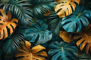 ai gegenereerd tropisch bladeren gebladerte fabriek struik professioneel fotografie foto