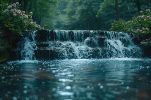 ai gegenereerd water stromen natuur professioneel fotografie foto