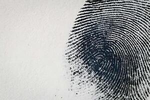 vingerafdruk identiteit verificatie concept, biometrisch, veiligheid achtergrond foto