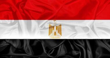 vlag van Egypte realistisch ontwerp foto