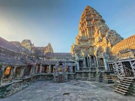 Angkor wat tempel, UNESCO wereld erfenis, siem oogsten, Cambodja foto