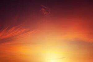 mooi zonsondergang lucht. abstract lucht achtergrond van aanbidden van god en vrijheid concept. religieus overtuigingen foto