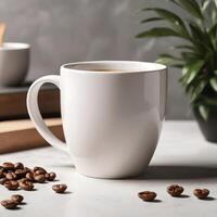 ai gegenereerd koffie mok mockup foto