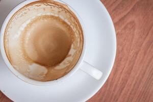 capucino koffie heet drinken in ochtend- foto