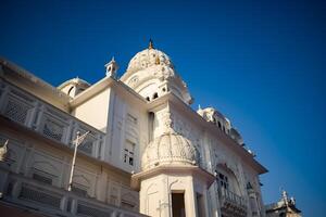 visie van details van architectuur binnen gouden tempel - Harmandir sahib in amritsar, punjab, Indië, beroemd Indisch Sikh mijlpaal, gouden tempel, de hoofd heiligdom van sikhs in amritsar, Indië foto