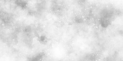 wit grijs waterverf met plons en zacht gloeiend schittert, sneeuw vallend in de sneeuw in de winter ochtend, zonneschijn of sprankelend lichten en glinsterende gloed winter ochtend- van sneeuw vallend achtergrond. foto