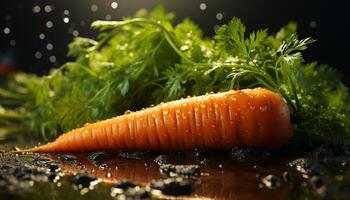 ai gegenereerd versheid van natuur gezond aan het eten, vegetarisch voedsel, biologisch salade gegenereerd door ai foto