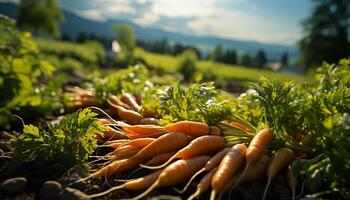 ai gegenereerd versheid van biologisch groenten in een gezond zomer salade gegenereerd door ai foto