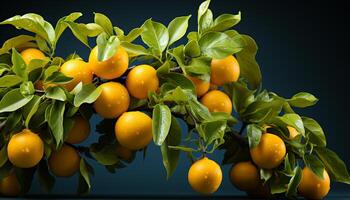 ai gegenereerd vers citrus fruit, natuur gezond, levendig, sappig verfrissing gegenereerd door ai foto