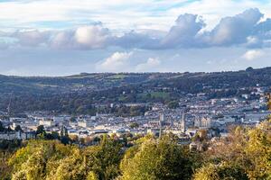 visie van de stad- bad, Engeland foto