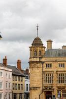 historisch Europese architectuur met bewolkt lucht in Oxford, Engeland. foto