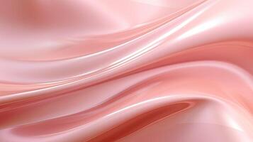 ai gegenereerd abstract vloeistof achtergrond met een zacht roze metaal Golf, creëren een visueel boeiend samenstelling. ai gegenereerd. foto