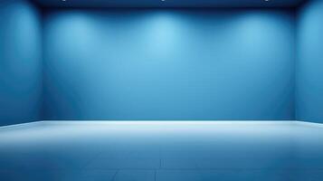 ai gegenereerd creëren een minimalistische uitstraling met een leeg blauw achtergrond. kalmte in eenvoud, ai gegenereerd. foto