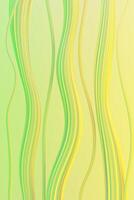 groen en geel achtergrond met golvend lijnen. 3d renderen foto