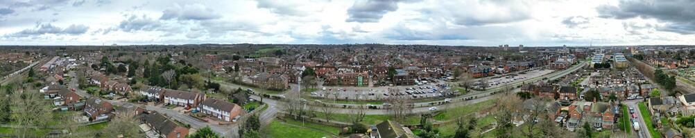 hoog hoek panoramisch visie van Stevenage stad van Engeland Super goed Brittannië. feb 23e, 2023 foto