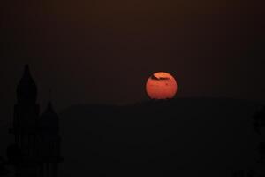 een prachtige zonsondergang foto