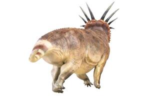 styracosaurus dinosaurus Aan geïsoleerd achtergrond foto