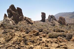 een krater in de teide vulkaan nationaal parka Mars bekijk.tenerife.spanje foto