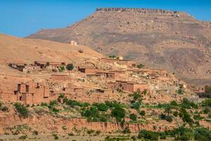 dorp in de ouarzazate, Marokko, Afrika foto