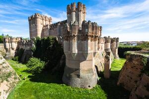 coca kasteel, Segovia Castilla y leon Spanje. foto